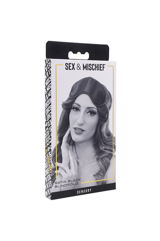 Sex & Mischief Satin Blindfold - Black