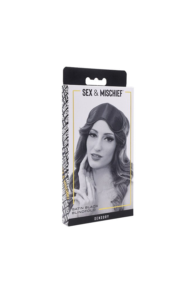Sex & Mischief Satin Blindfold - Black