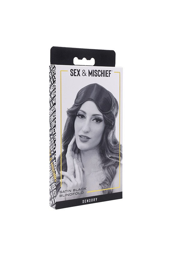 Sex & Mischief Satin Blindfold - Black