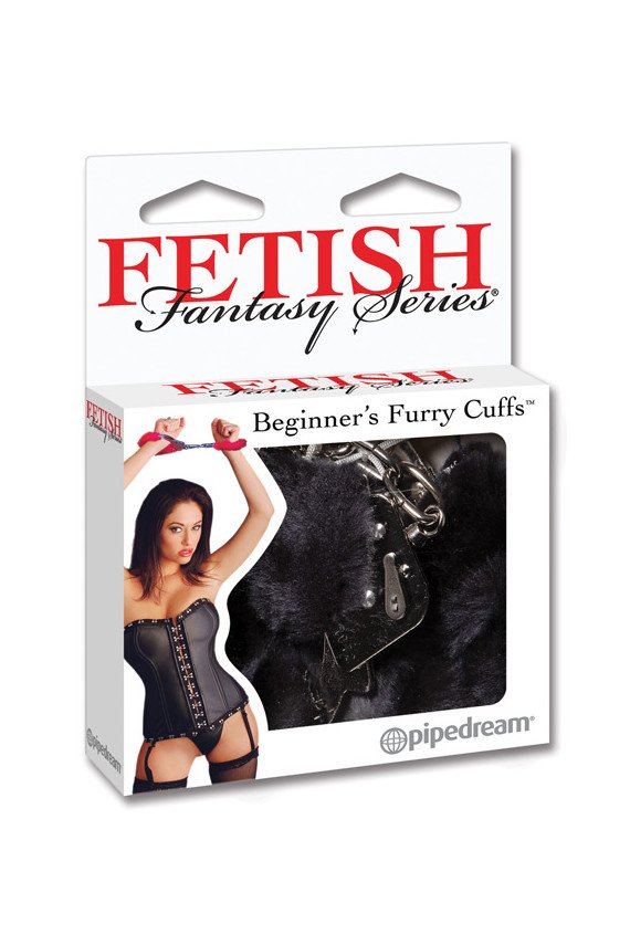 Fetish Fantasy Series Beginner's Furry Cuffs - Black