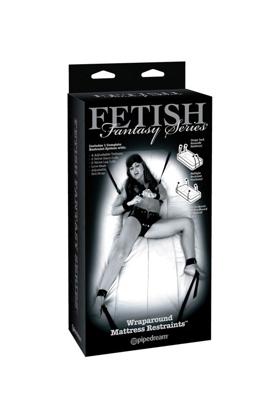 Fetish Fantasy Limited Edition Wraparound Mattress Restraints - Black