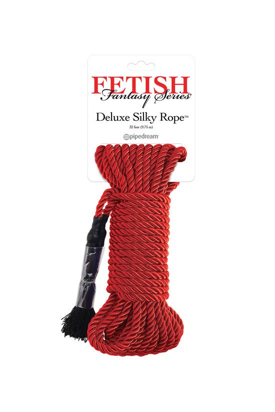 Fetish Fantasy Series Deluxe Silk Rope - Red