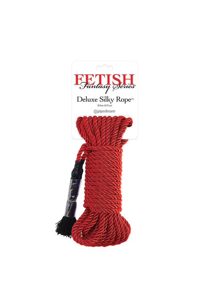 Fetish Fantasy Series Deluxe Silk Rope - Red