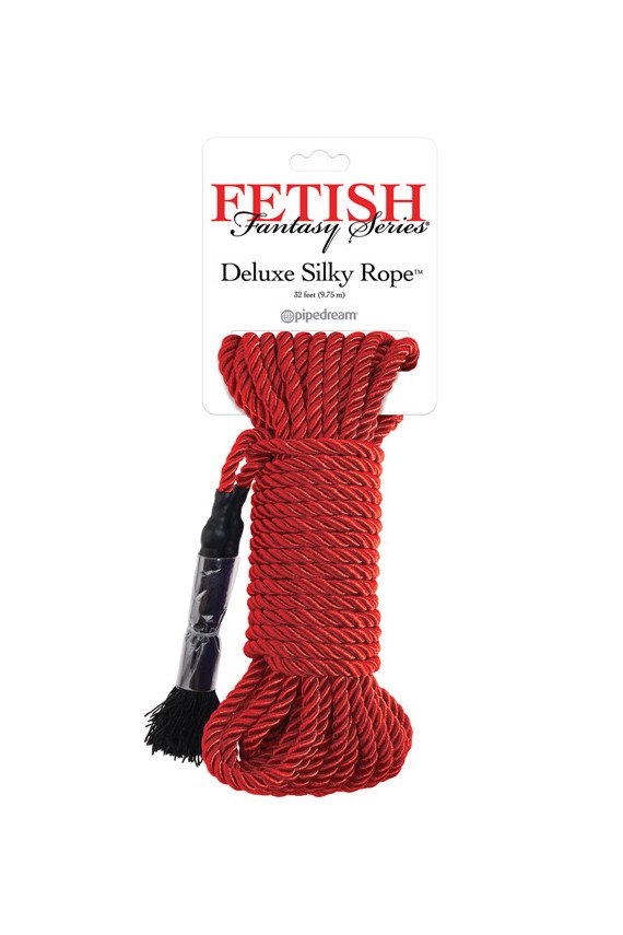 Fetish Fantasy Series Deluxe Silk Rope - Red