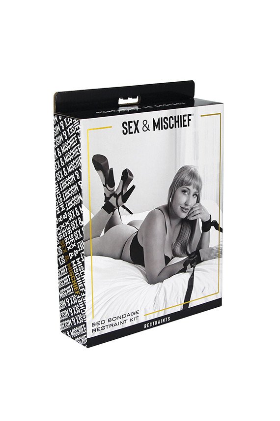 Sex & Mischief Bed Bondage Restraint Kit