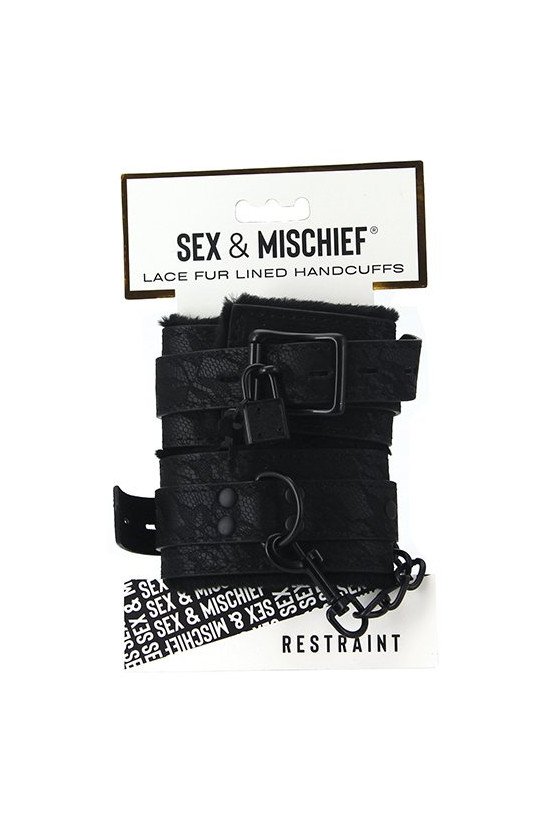Sincerely Lace Fur Lined Handcuffs