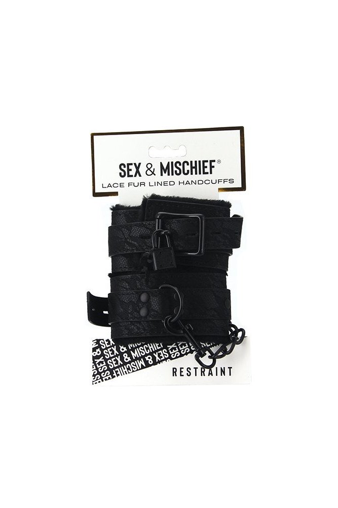 Sincerely Lace Fur Lined Handcuffs
