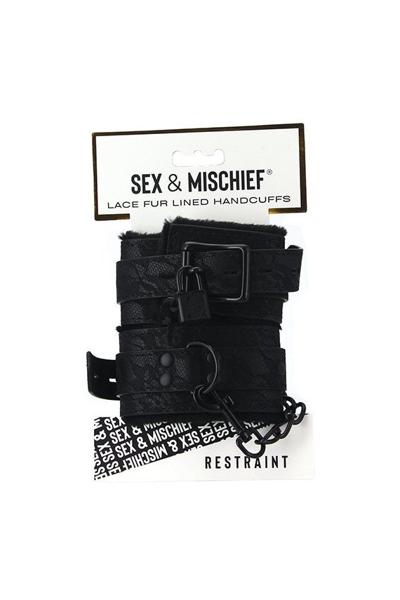 Sincerely Lace Fur Lined Handcuffs
