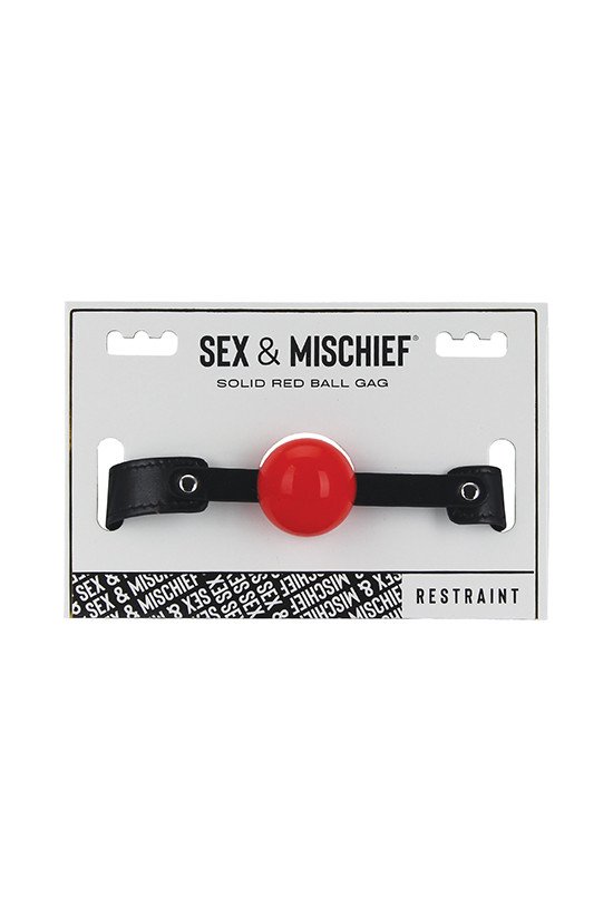 Sex & Mischief Solid Red Ball Gag