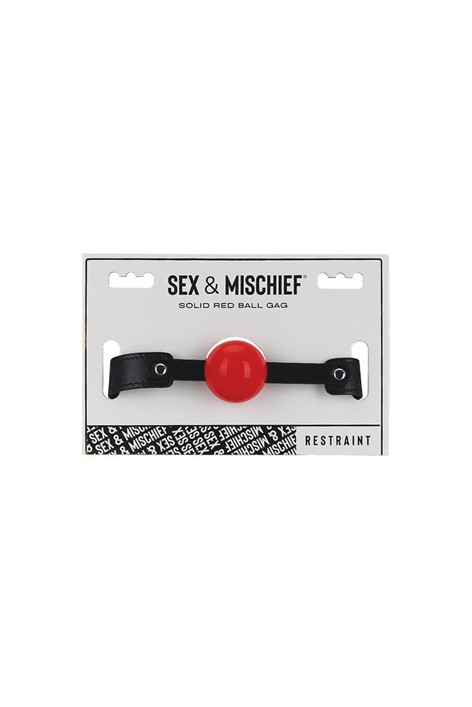 Sex & Mischief Solid Red Ball Gag