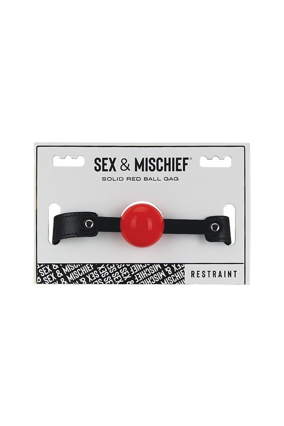 Sex & Mischief Solid Red Ball Gag