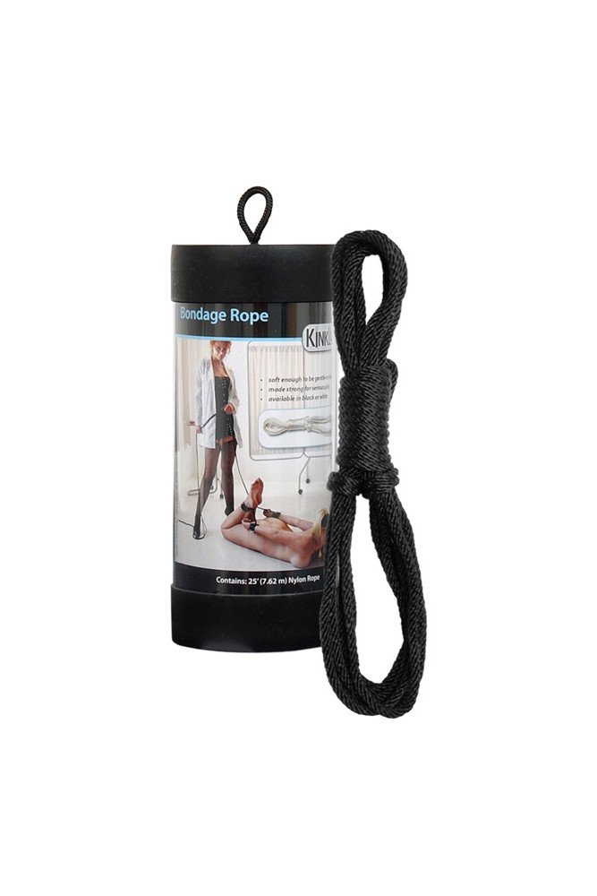 KinkLab 25" Bondage Rope - Black
