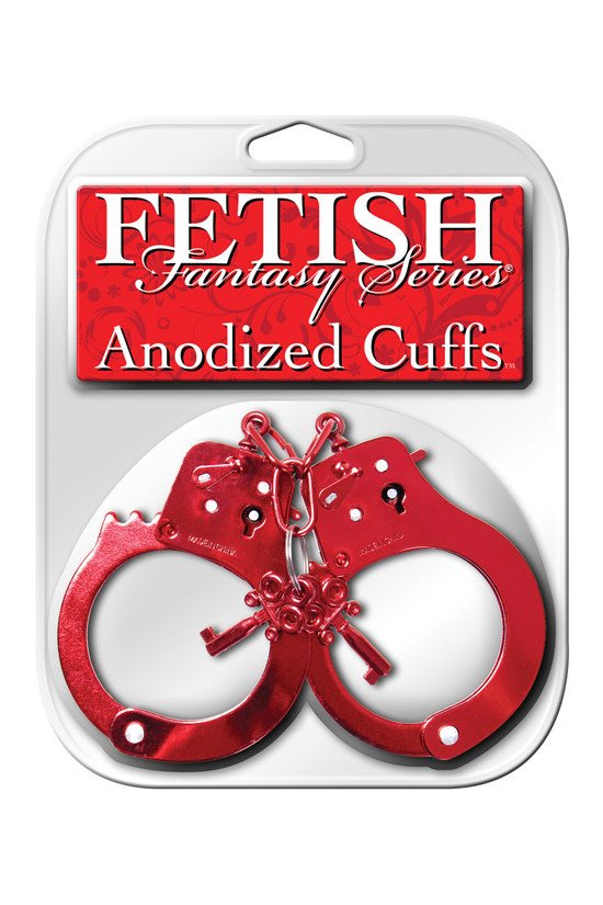 Fetish Fantasy Series Anodized Cuffs - Red