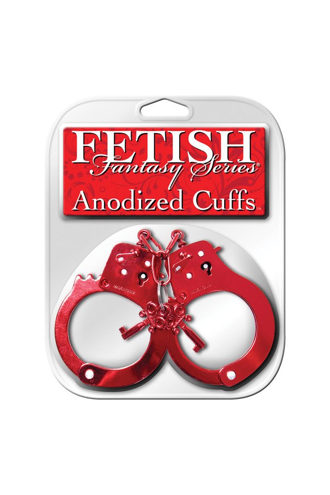 Fetish Fantasy Series Anodized Cuffs - Red