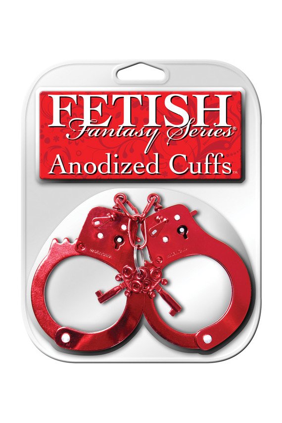 Fetish Fantasy Series Anodized Cuffs - Red