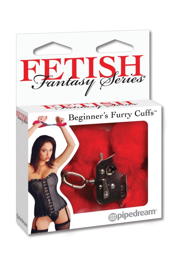 Fetish Fantasy Series Beginner's Furry Cuffs - Red