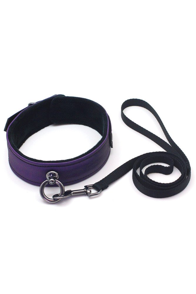 Spartacus Galaxy Legend Collar & Leash - Purple