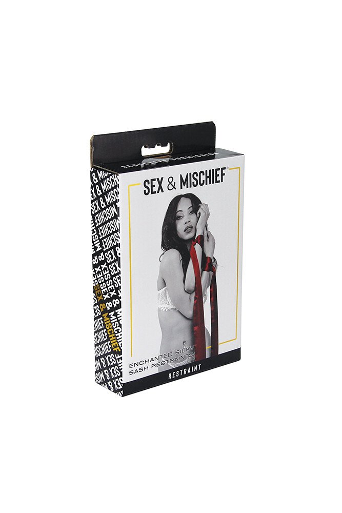 Sex & Mischief Enchanted Sash Restraints - Burgundy