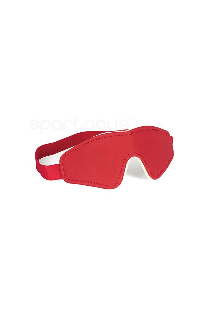 Spartacus PU Blindfold w/Plush Lining - Red
