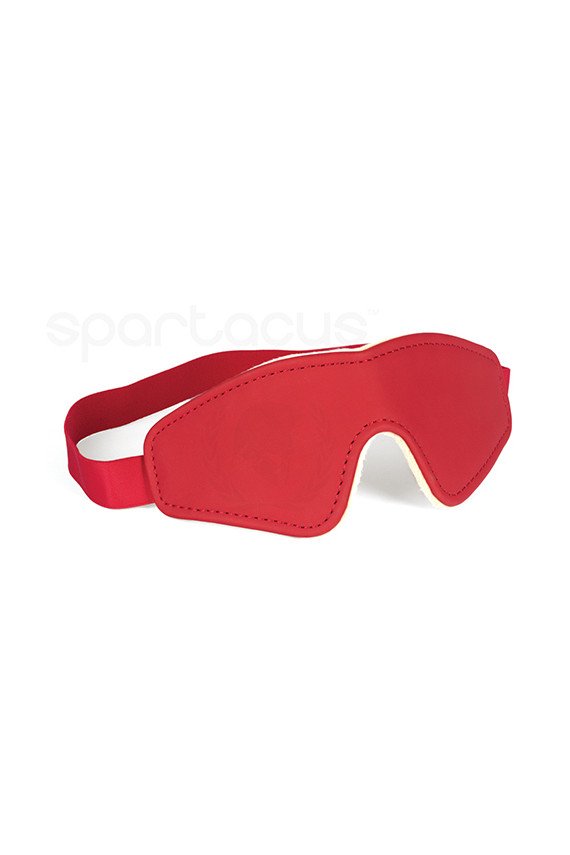 Spartacus PU Blindfold w/Plush Lining - Red