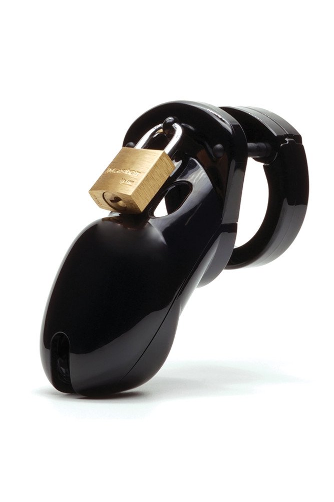 CB-3000 3" Cock Cage & Lock Set - Black