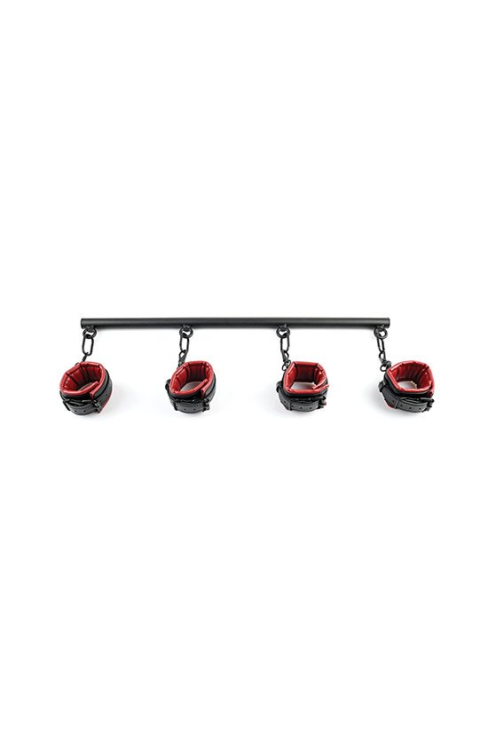 Saffron Spreader Bar & Cuff Set - Red/Black
