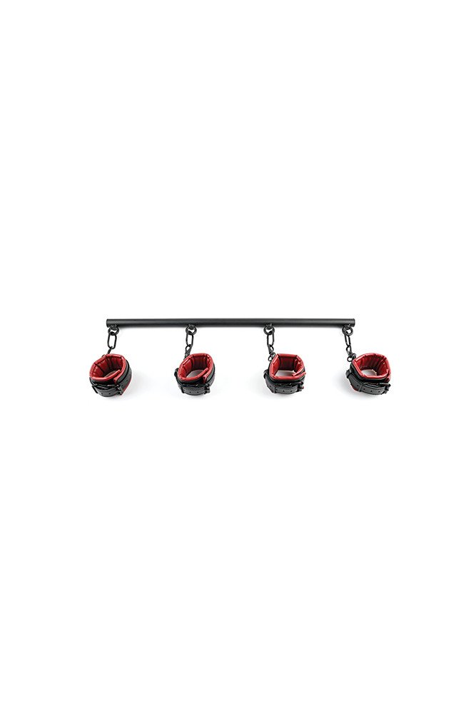 Saffron Spreader Bar & Cuff Set - Red/Black
