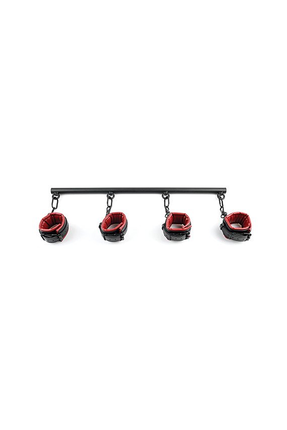 Saffron Spreader Bar & Cuff Set - Red/Black