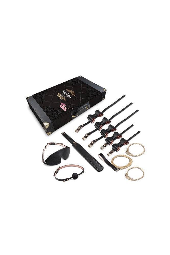 Blush Temptasia Safe Word Bondage Kit w/Suitcase - Black/Pink