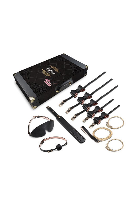 Blush Temptasia Safe Word Bondage Kit w/Suitcase - Black/Pink