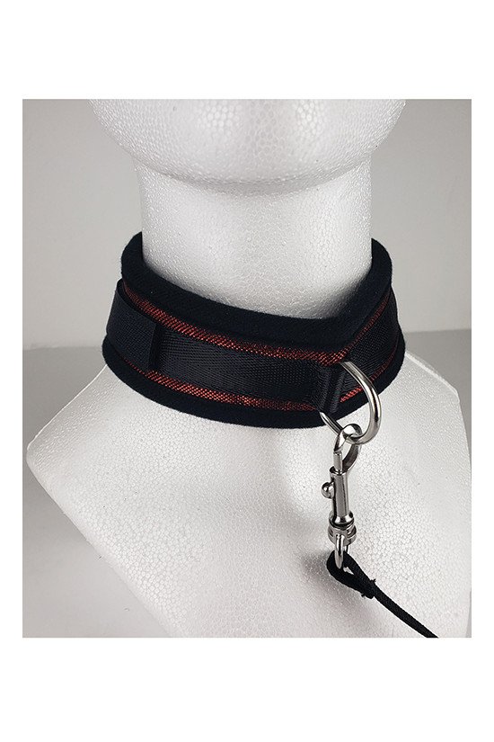 Spartacus Collar & Leash - Neoprene Red