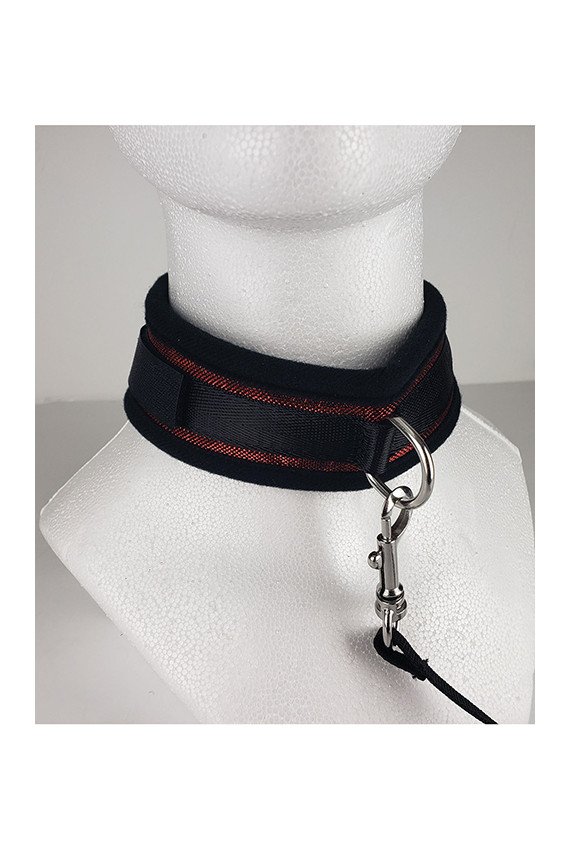 Spartacus Collar & Leash - Neoprene Red