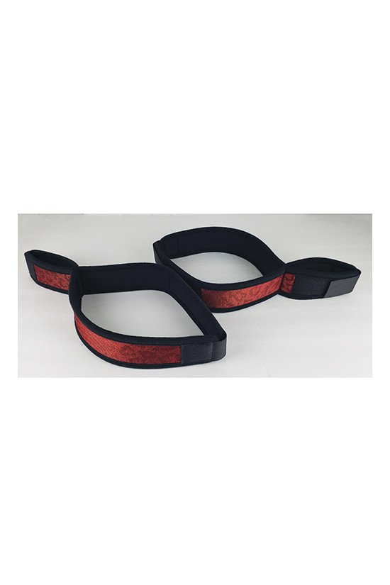 Spartacus Wrist to Thigh Cuffs - Neoprene Red