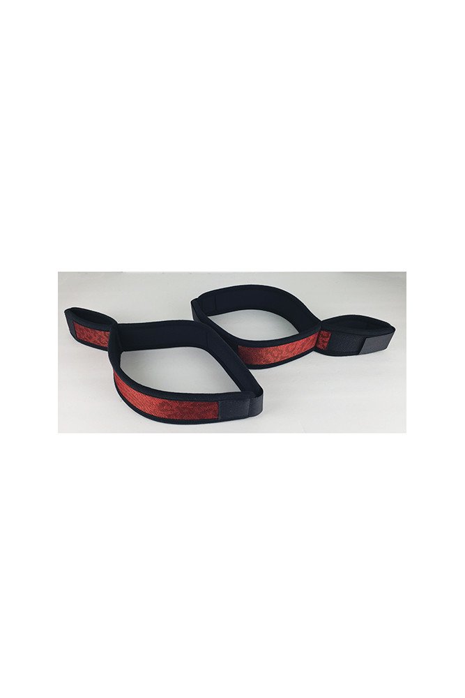 Spartacus Wrist to Thigh Cuffs - Neoprene Red