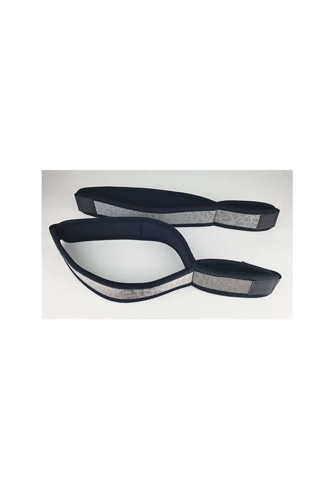 Spartacus Wrist to Thigh Cuffs - Neoprene Silver