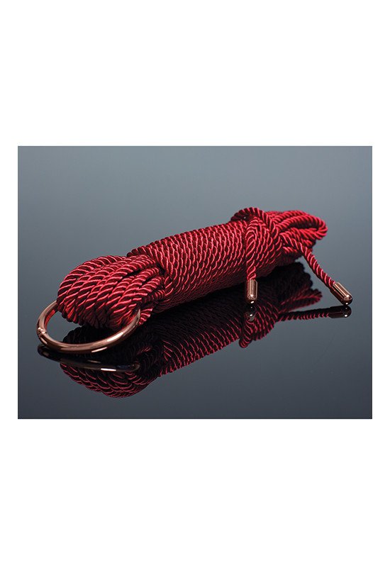 Pleasure Collection Silky Smooth Rope - Red/Rose Gold