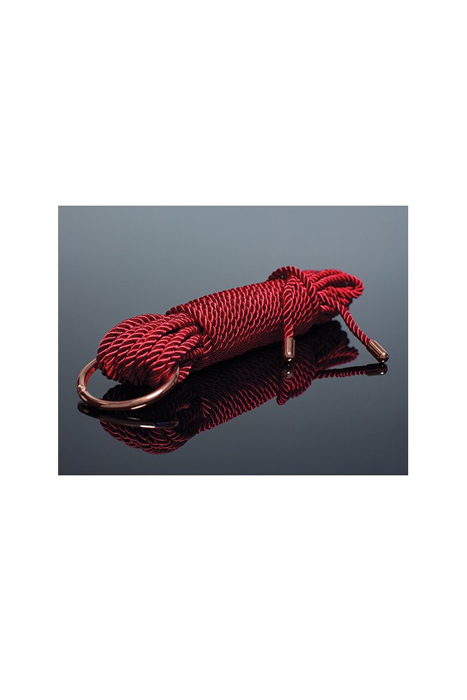 Pleasure Collection Silky Smooth Rope - Red/Rose Gold