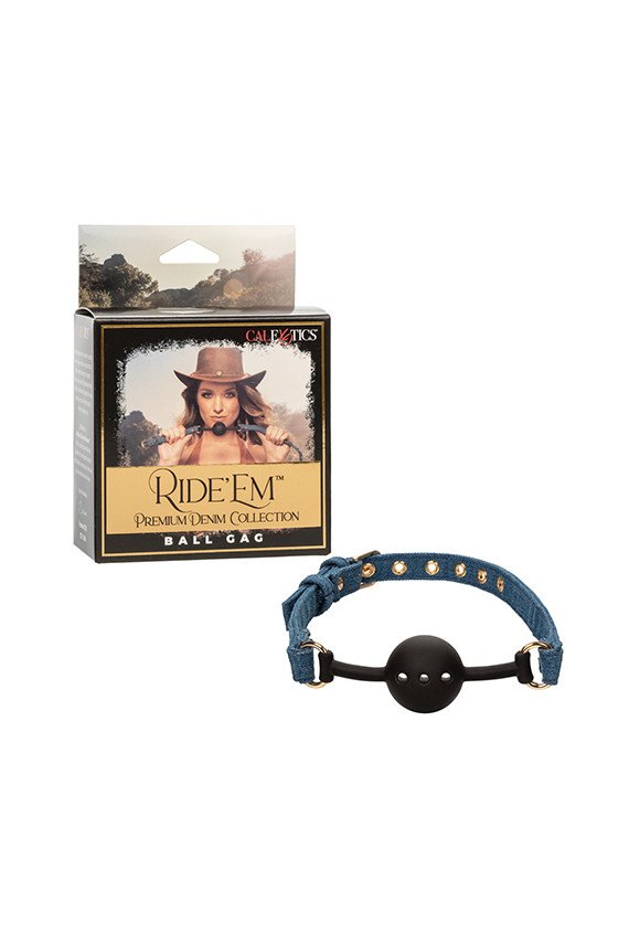 Ride 'Em Premium Denim Collection Ball Gag
