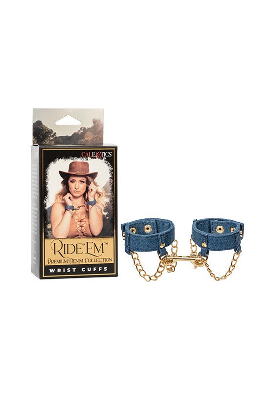 Ride 'Em Premium Denim Collection Wrist Cuffs