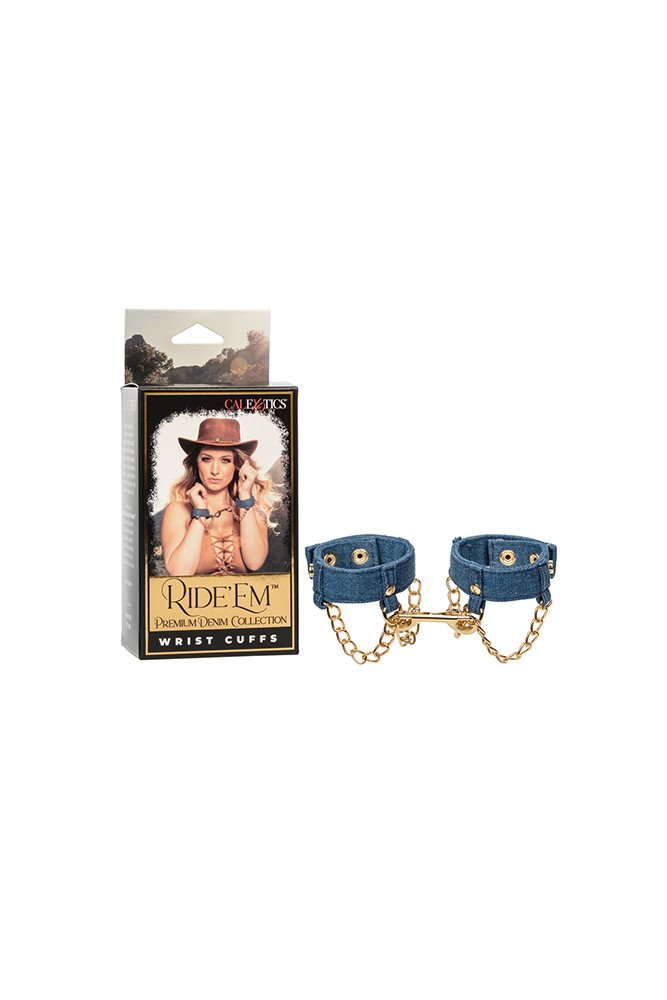 Ride 'Em Premium Denim Collection Wrist Cuffs