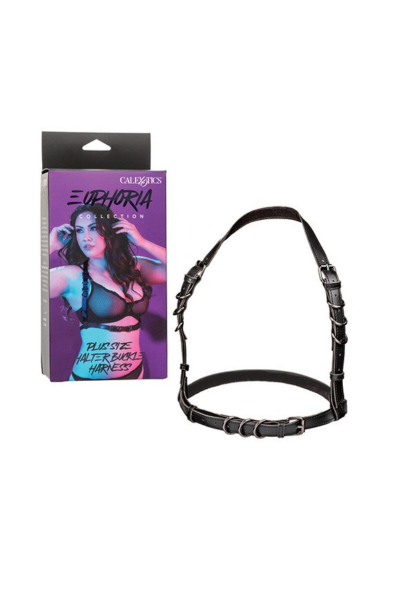 Euphoria Collection Plus Size Halter Buckle Harness