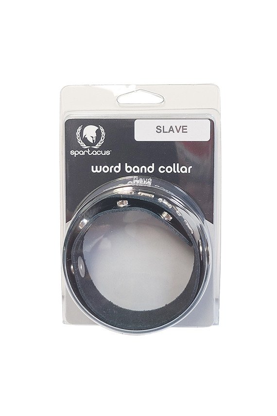 Spartacus SLAVE Leather Collar - Black