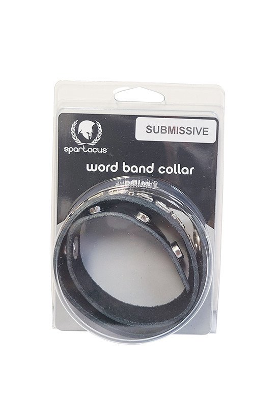 Spartacus SUBMISSIVE Leather Collar - Black