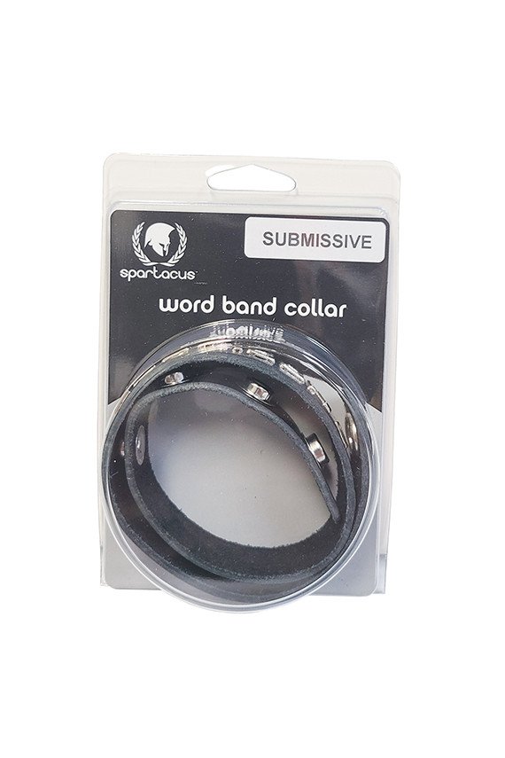 Spartacus SUBMISSIVE Leather Collar - Black