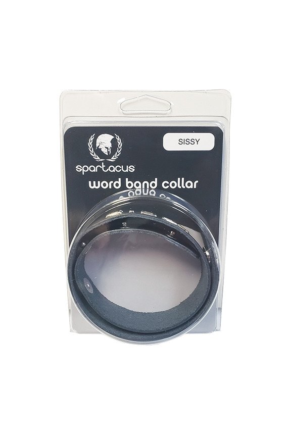 Spartacus SISSY Leather Collar - Black