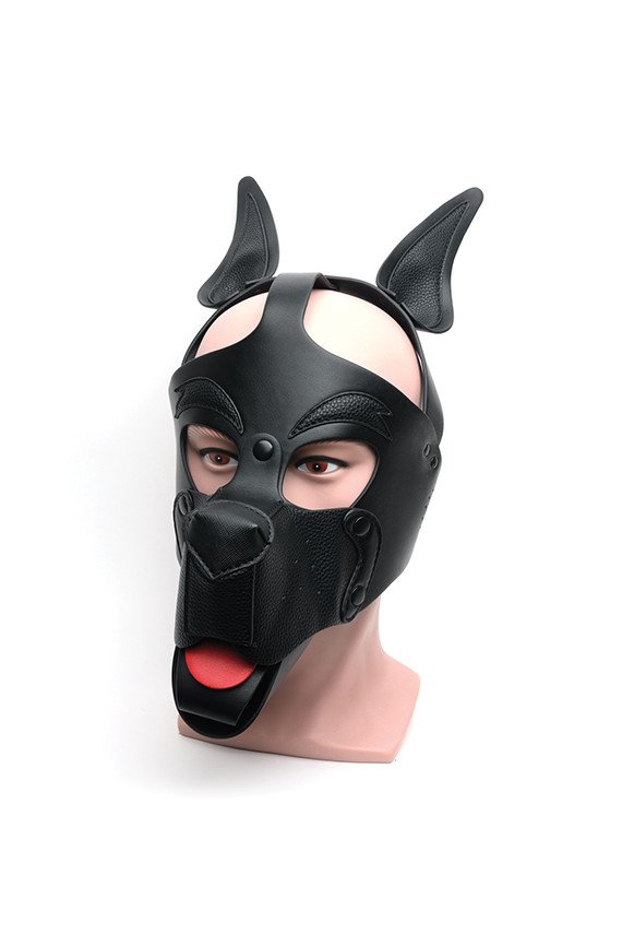 665 Playful Pup Hood - O/S Black