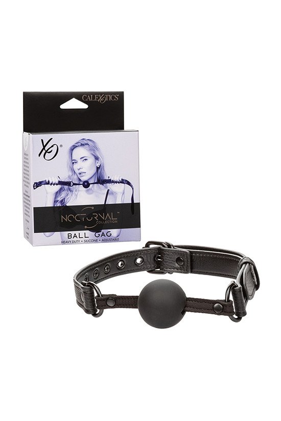 Nocturnal Collection Silicone Ball Gag - Black