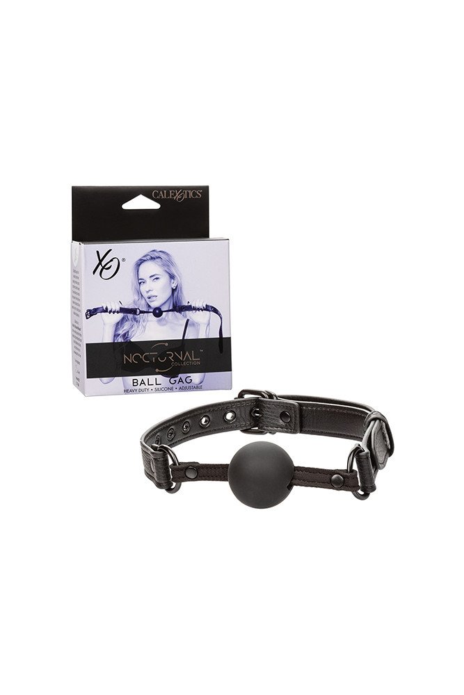Nocturnal Collection Silicone Ball Gag - Black