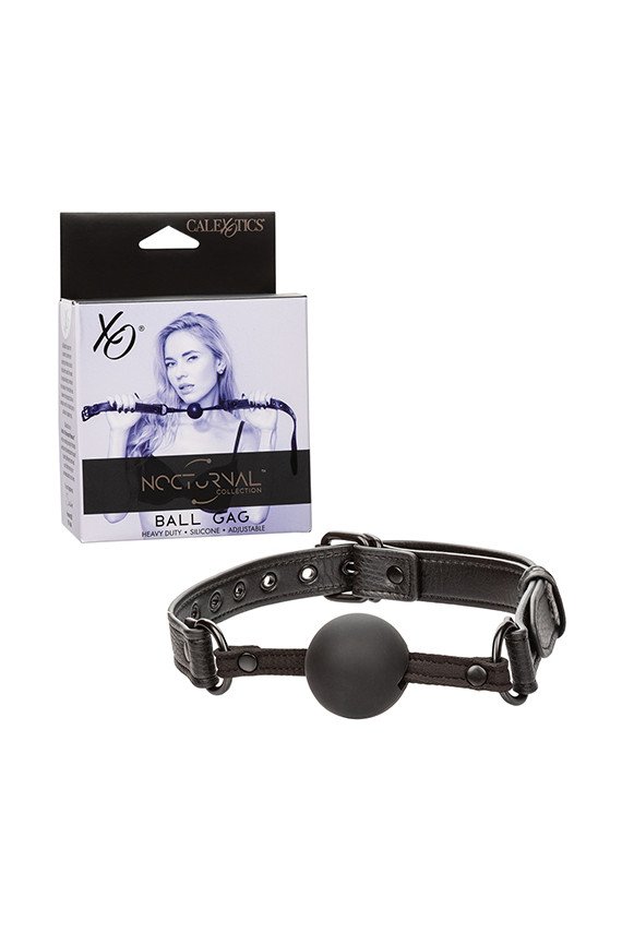 Nocturnal Collection Silicone Ball Gag - Black