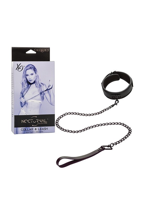 Nocturnal Collection Detachable Collar & Leash - Black